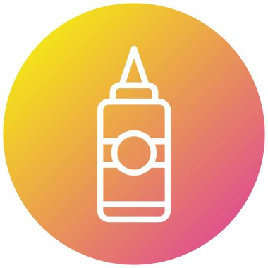 Ketçap Vektör Simgesi Tasarım İllüstrasyonu