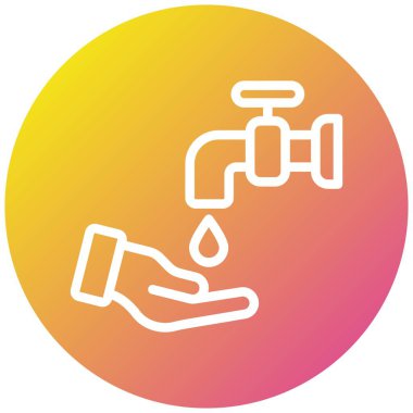 Wudhu Vektör Simgesi Tasarım İllüstrasyonu