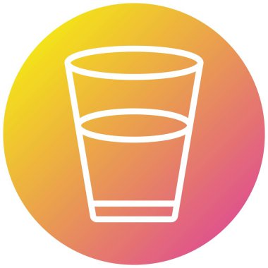 Su Vektörü Simgesi Tasarım Çizimi