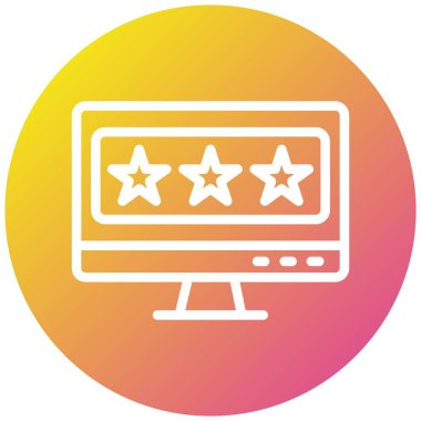 Geribildirim Vektörü Simgesi Tasarım İllüstrasyonu