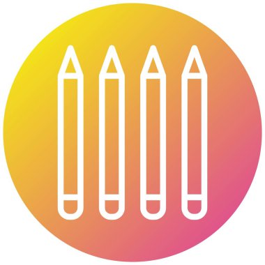 Göz Kalemi Vektör Simgesi Tasarımı Çizimi