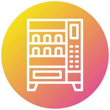 Satış Makinesi Vektör Simgesi Tasarım İllüstrasyonu