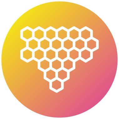 Bal tarağı Vektör Simgesi Tasarım İllüstrasyonu