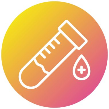 Kan örneği Vektör Simgesi Tasarım İllüstrasyonu