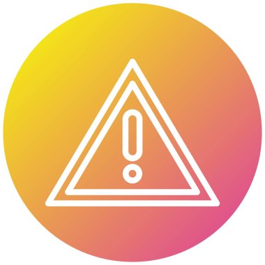 Tehlike Vektörü Simgesi Tasarım İllüstrasyonu