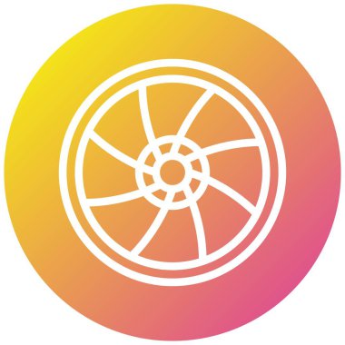 Lens Vektör Simgesi Tasarımı Çizimi