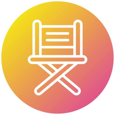 Yönetmen Vektör Simgesi Tasarım İllüstrasyonu