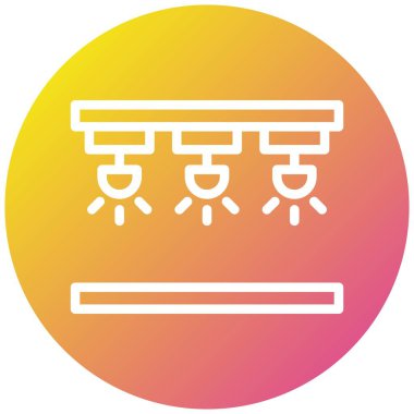 Spotlight Vektör Simgesi Tasarım İllüstrasyonu