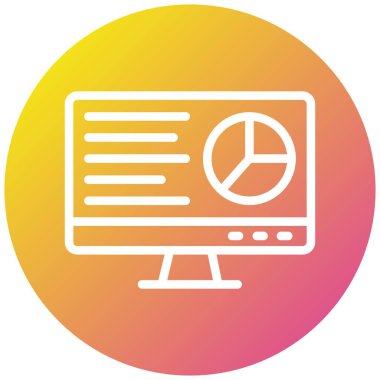 İş Raporu Vektör Simgesi Tasarım İllüstrasyonu