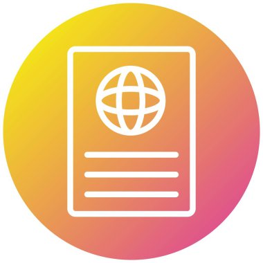 Vatandaşlık Vektör Simgesi Tasarım İllüstrasyonu