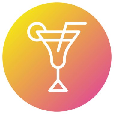 İçecekler Vektör Simgesi Tasarım İllüstrasyonu