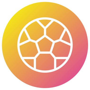 Futbol Vektörü Simgesi Tasarım İllüstrasyonu