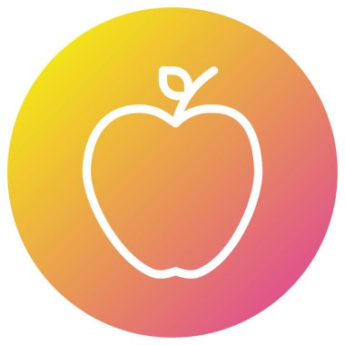 Apple Vektör Simgesi Tasarım İllüstrasyonu