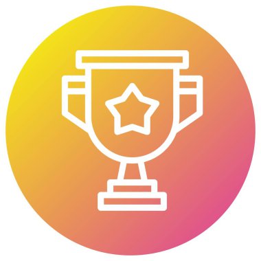 Ödül Vektörü Simgesi Tasarım İllüstrasyonu