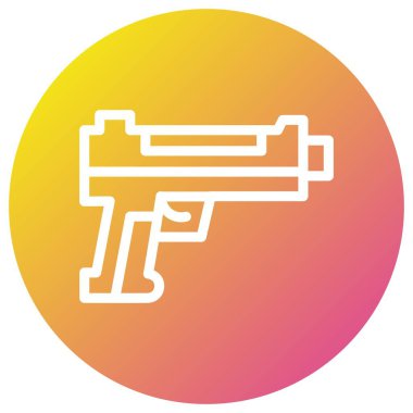 Tabanca Vektörü Simgesi Tasarım Çizimi