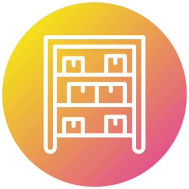 Rack Vektör Simgesi Tasarım Çizimi