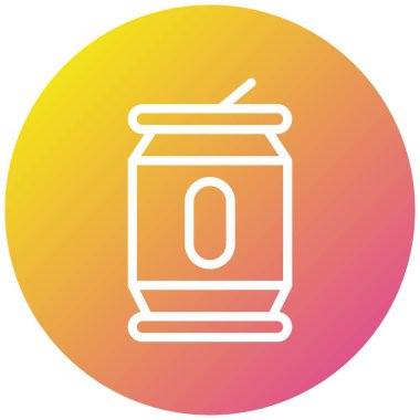 Tin Vektör Simgesi Tasarım İllüstrasyonu