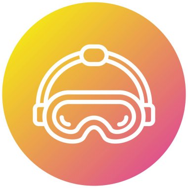 Vr gözlük Vektör Simgesi Tasarım İllüstrasyonu