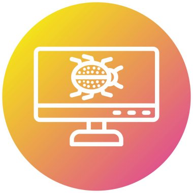 Siber Saldırı Vektör Simgesi Tasarım İllüstrasyonu