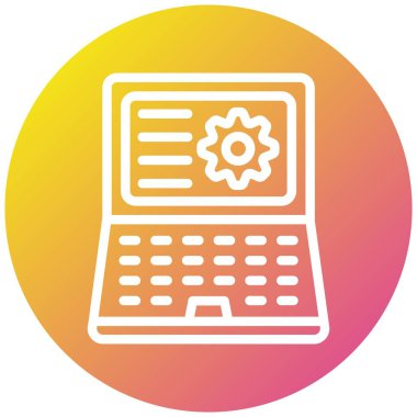 Bilgi Yönetimi Vektör Simgesi Tasarım İllüstrasyonu