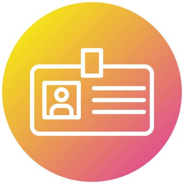 Tanımlama Vektörü Simgesi Tasarım İllüstrasyonu