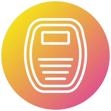 Ağırlık Makinesi Vektör Simgesi Tasarım İllüstrasyonu