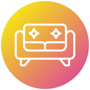 Koltuk Vektörü Simgesi Tasarım İllüstrasyonu