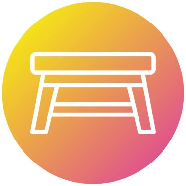 Tablo Vektörü Simgesi Tasarım İllüstrasyonu