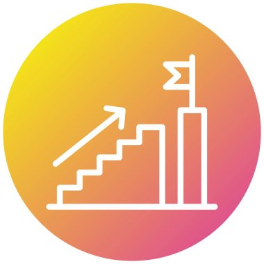 Kariyer Yolu Vektör Simgesi Tasarım İllüstrasyonu