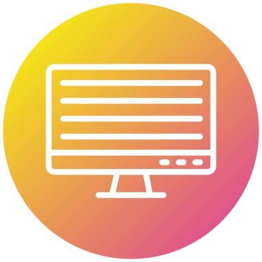 Çevrimiçi İşe Alma Vektörü Simgesi Tasarım İllüstrasyonu