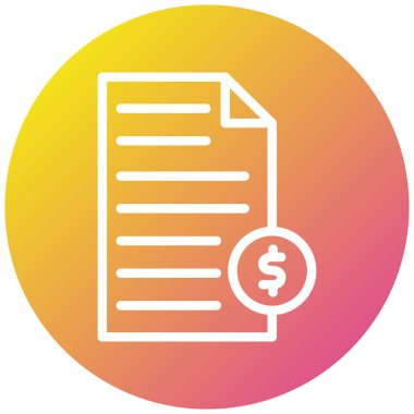 Finansal Vektör Simgesi Tasarım İllüstrasyonu