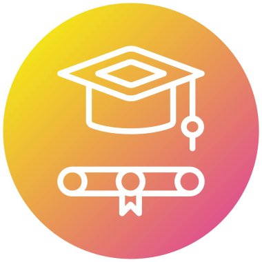 Eğitim Vektörü Simgesi Tasarım İllüstrasyonu