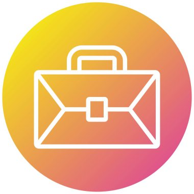 Evrak Çantası Vektör Simgesi Tasarımı İllüstrasyonu