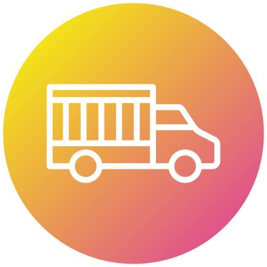 Kamyon Vektörü simgesi tasarımı illüstrasyonu