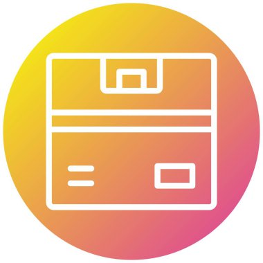 Kutu Vektörü Simgesi Tasarım İllüstrasyonu