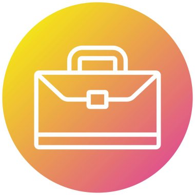 Evrak Çantası Vektör Simgesi Tasarımı İllüstrasyonu