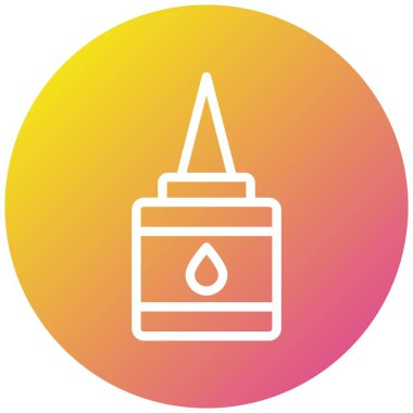 Sıvı Yapıştırıcı Vektör Simgesi Tasarım İllüstrasyonu