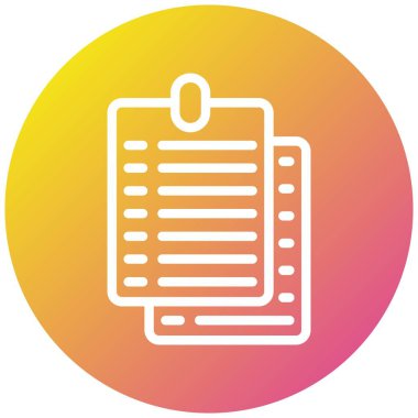 Yapışkan Not Vektör Simgesi Tasarım İllüstrasyonu