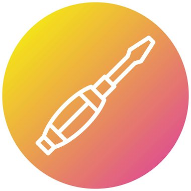 Tornavida Vektör Simgesi Tasarım İllüstrasyonu