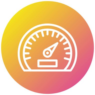Hız göstergesi Vektör Simgesi Tasarım İllüstrasyonu