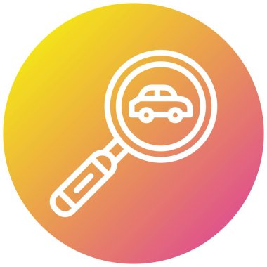 Araç servisleri Vector Simgesi Tasarım İllüstrasyonuName