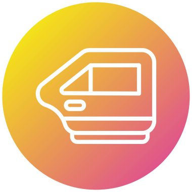 Araba kapısı Vektör Simgesi Tasarım İllüstrasyonu