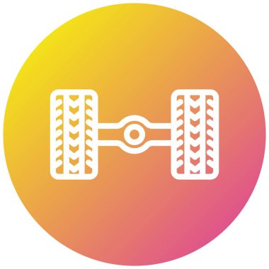 Axle Vektör Simgesi Tasarım İllüstrasyonu