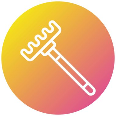 Tırmık Vektörü Simgesi Tasarımı Çizimi