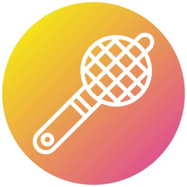 Çay Süzgeci Vektör Simgesi Tasarım İllüstrasyonu