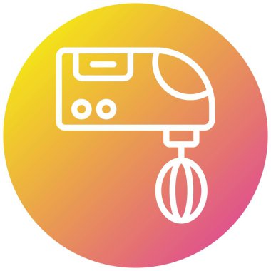 Karıştırıcı Vektör Simgesi Tasarım İllüstrasyonu