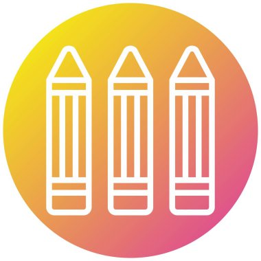 Pastel Vektör Simgesi Tasarım Çizimi