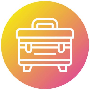 Araç Kutusu Vektör Simgesi Tasarım İllüstrasyonu