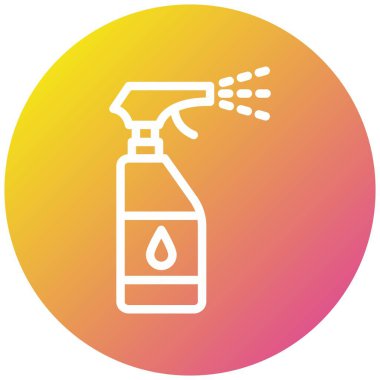 Sprey Şişe Vektörü Simgesi Tasarım Çizimi