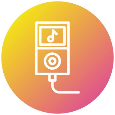 Quaver Vektör Simgesi Tasarım Çizimi